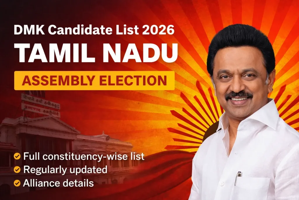 DMK Candidate List 2026 Tamil Nadu