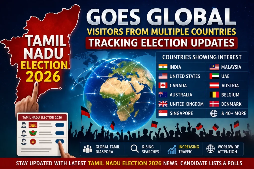 Tamil Nadu Election 2026 Global Interest From Multiple Countries